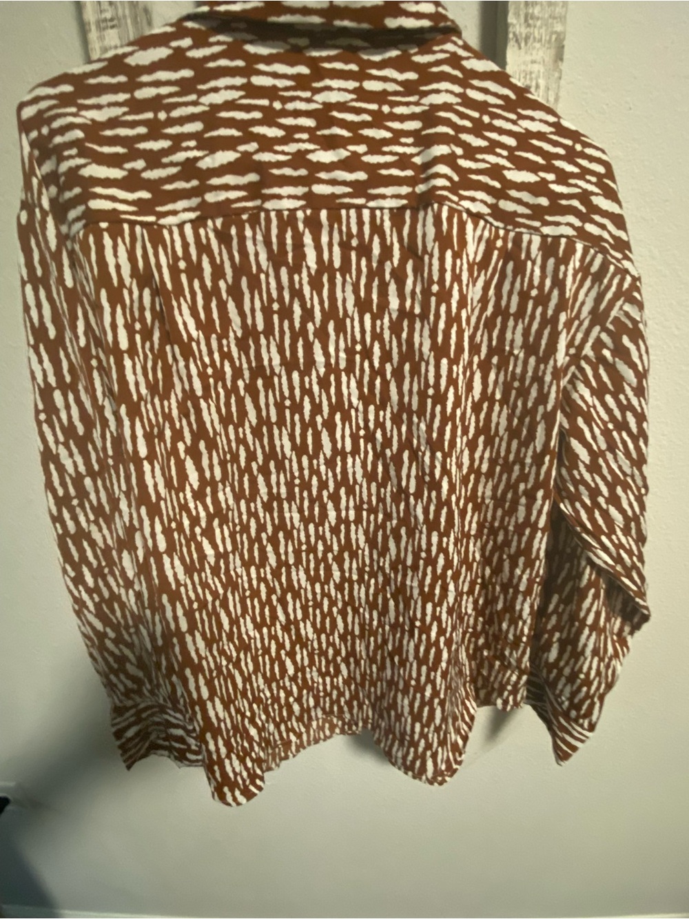 Women Brown Patterned Button-Front - Picture 2 of 7